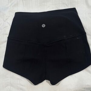 lululemon athletica Black High-Waist Athletic Shorts